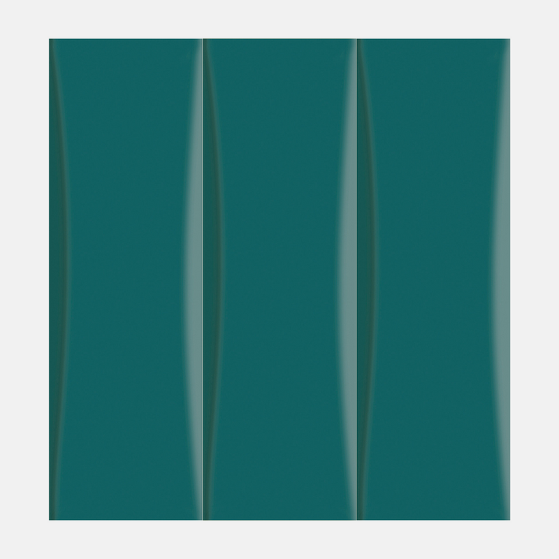 Varenna Gloss Teal Subway Tile 82x257