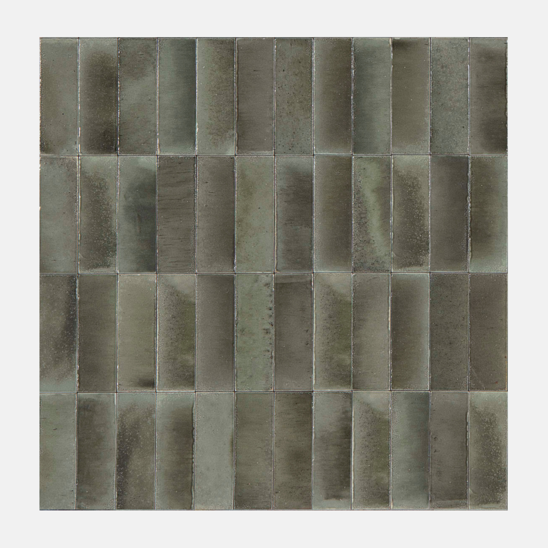 Verona Gloss Charcoal Subway Tile 75X200