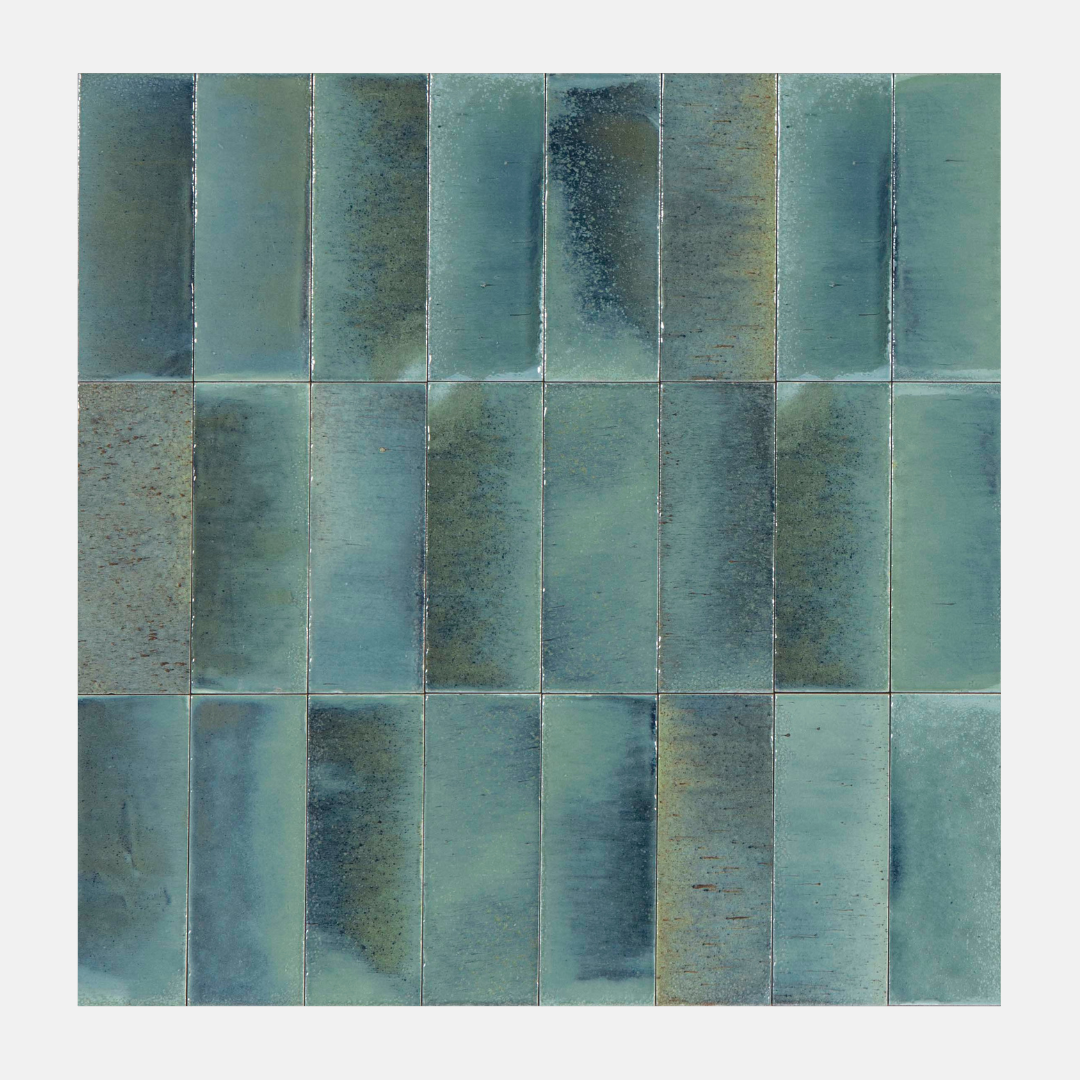 Verona Gloss Blue Subway Tile 50x150