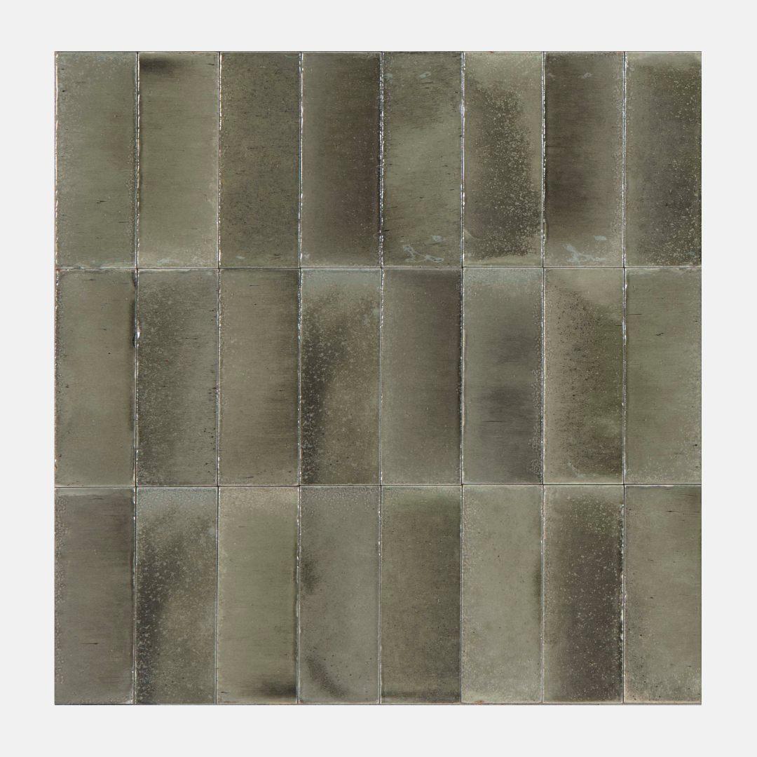 Verona Gloss Charcoal Subway Tile 50x150