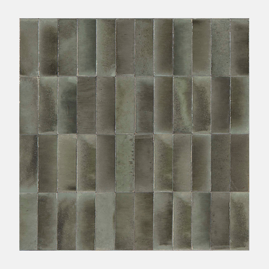 Verona Gloss Charcoal Subway Tile 75x200