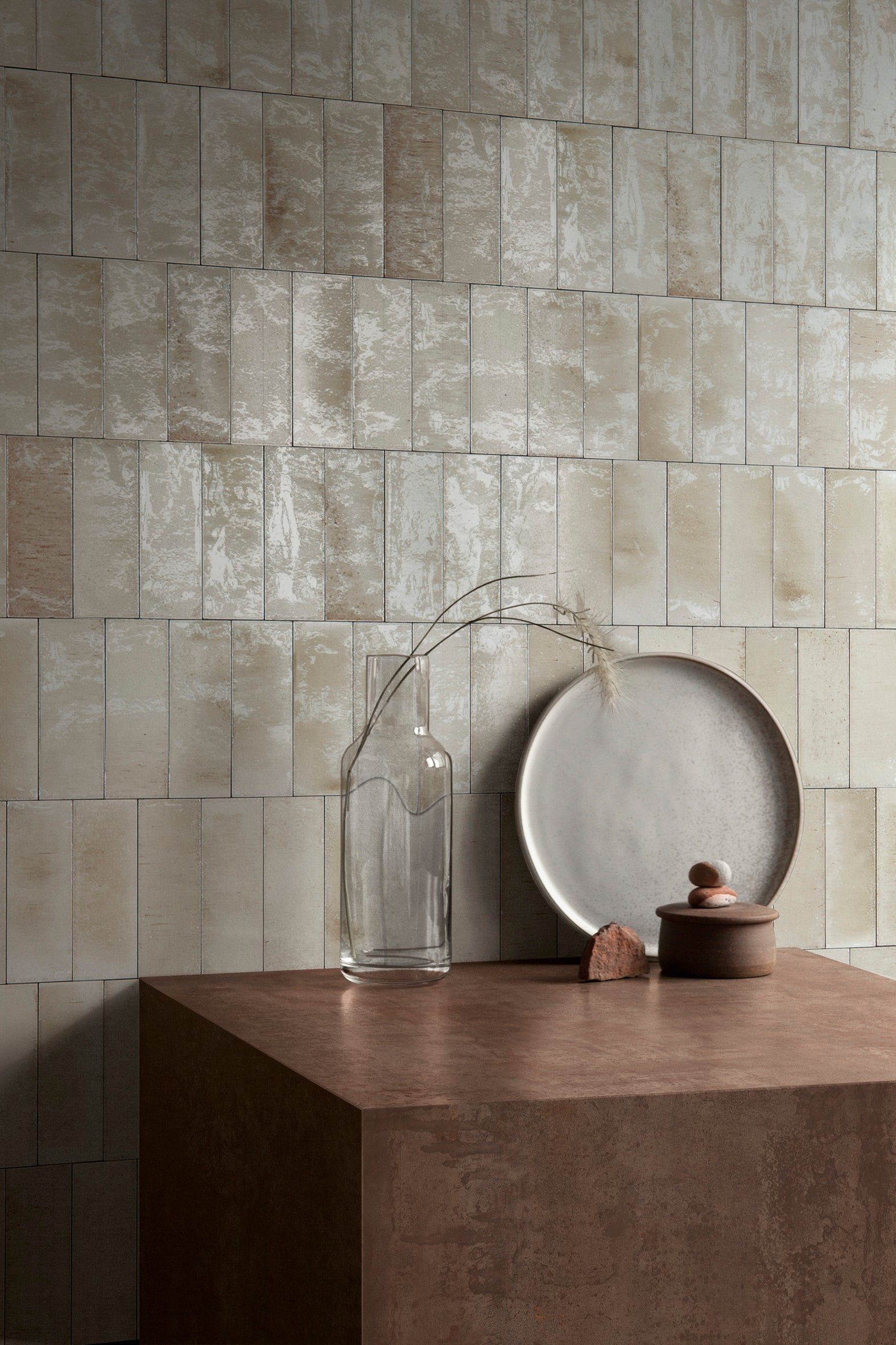 Verona Gloss Beige Subway Tile 75x200