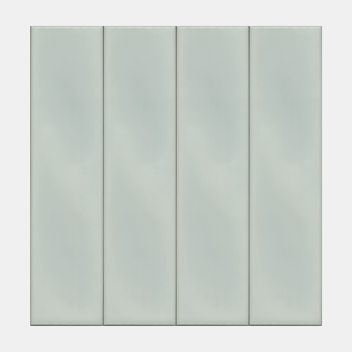 Civita Wavy Satin Blue Subway Tile 68x280