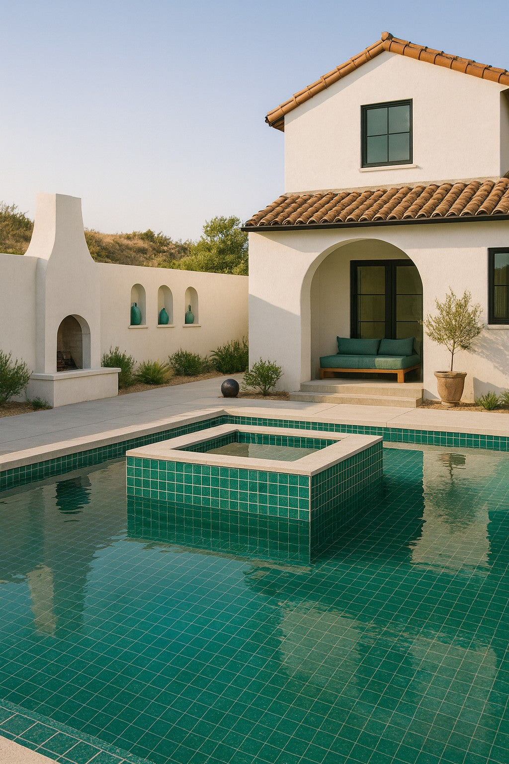 Maris Teal 47x47 Mosaic