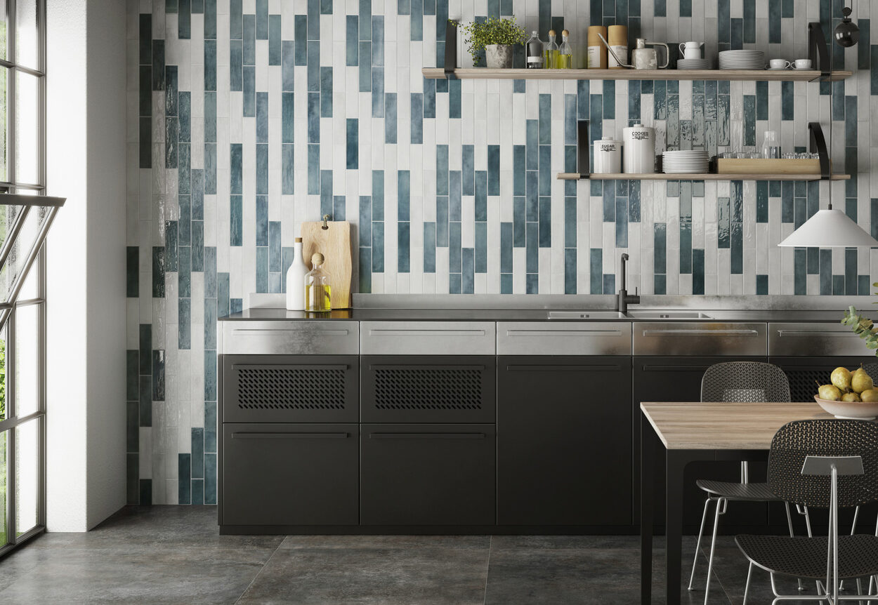 Numana Matte Blue Subway Tile 60x250