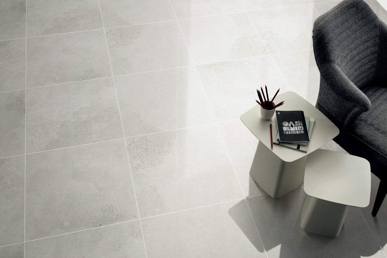 Ravenna Matte Grey Limestone-Look Tile 75x300