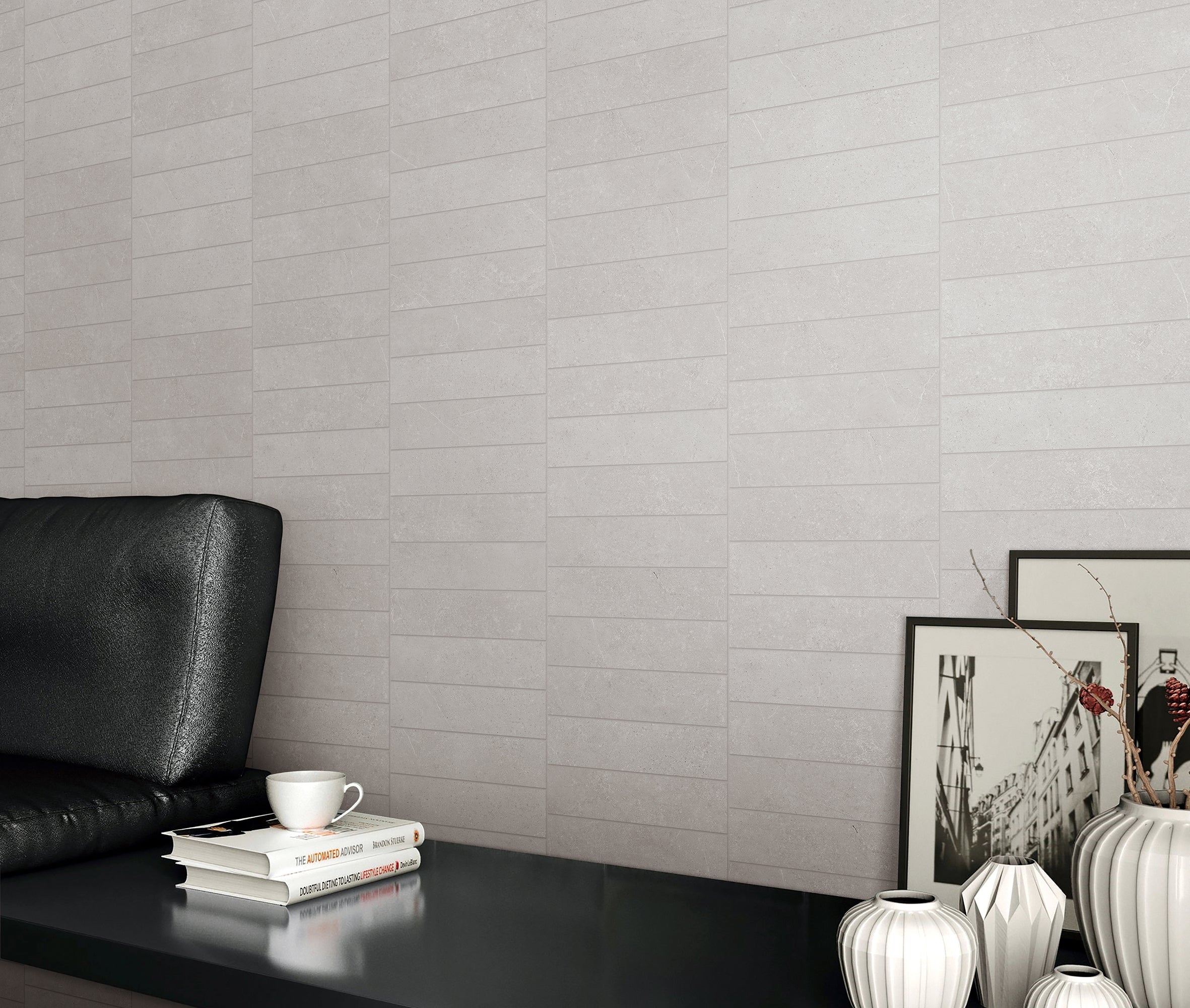 Soho Matte Grey Stone-Look Tile 300x600