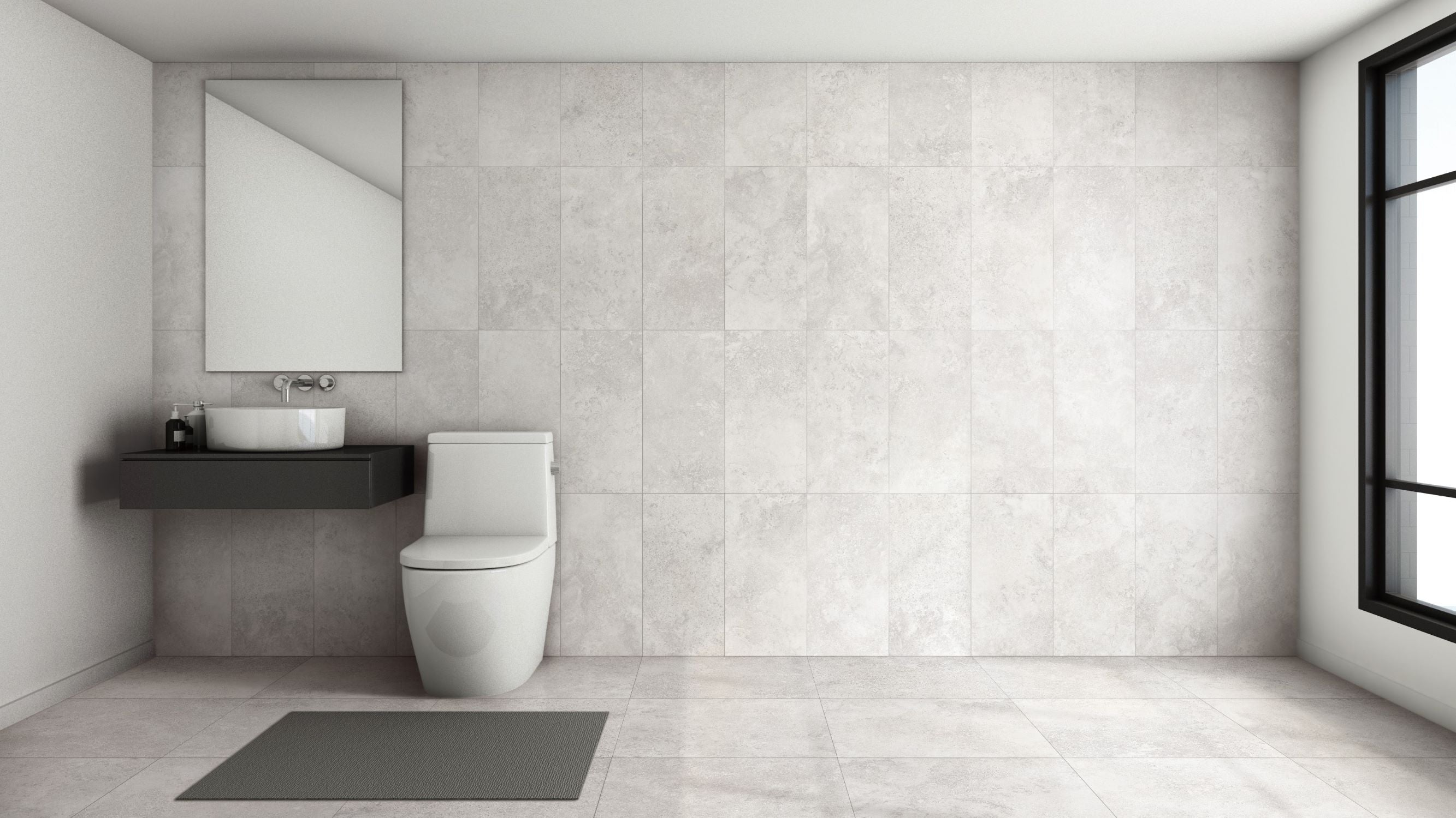 Catalan Travertine-Look Matte White 600x600