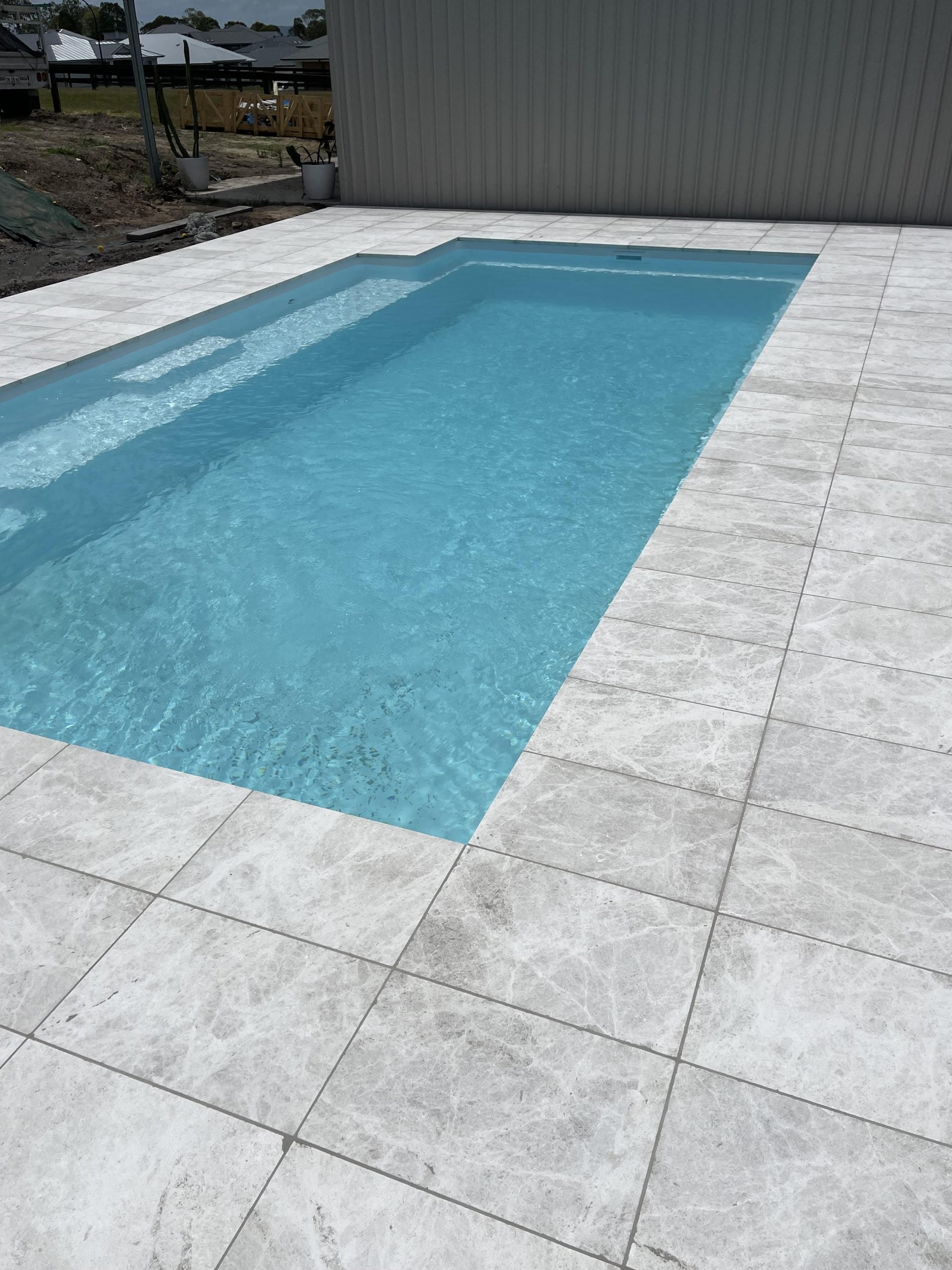 Emler External Marble Drop Edge Pool Copings 610x406x30/60