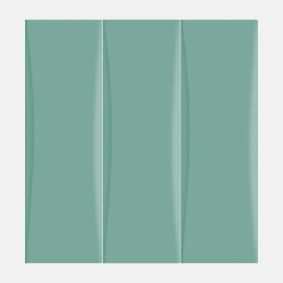 Varenna Gloss Teal Subway Tile 82x257